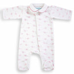 Magnet Cotton Sleepsuit - Pink Mouse