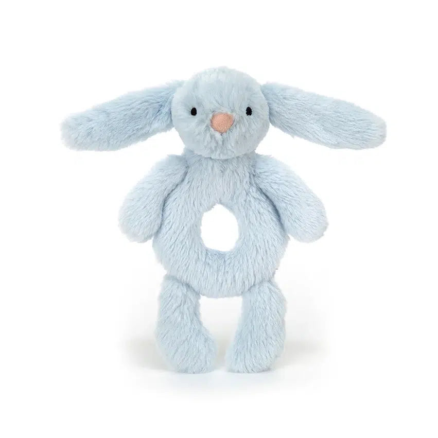 Jellycat blue bunny ring rattle 
