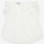 Paz Rodriguez Onda Cream Broderie Dress