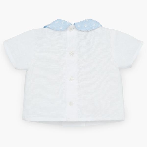 Paz Rodriguez Kai Blue Plumeti Blouse