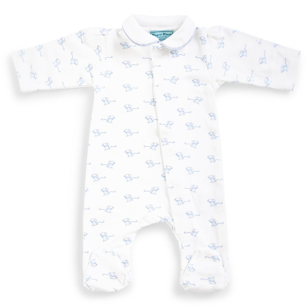 Magnet Sleepsuit - Blue Mouse