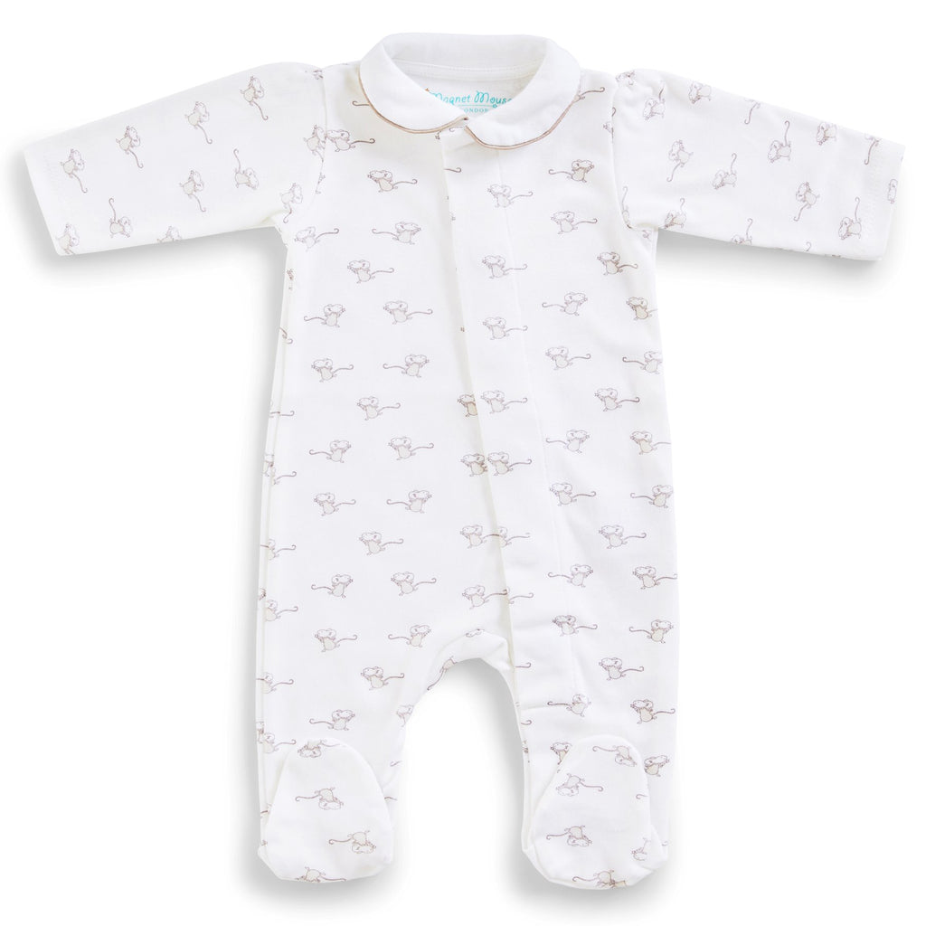 Magnet Sleepsuit - Grey Mouse