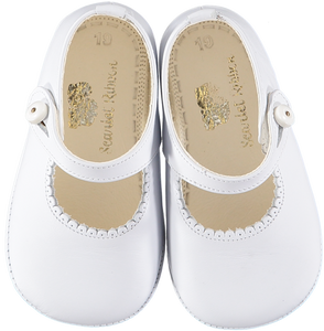 Lucy White Baby Shoes size 19 Pure Baby