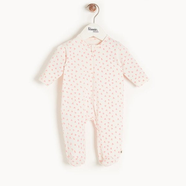 Pink Bunny Zip Sleepsuit