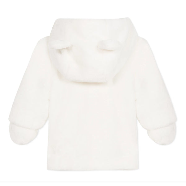 Absorba Furry Hooded Cream Coat