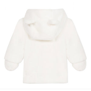 Absorba Furry Hooded Cream Coat
