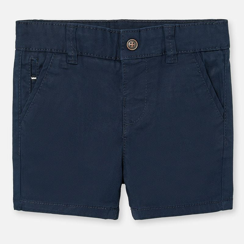 Twill Navy Chino Shorts