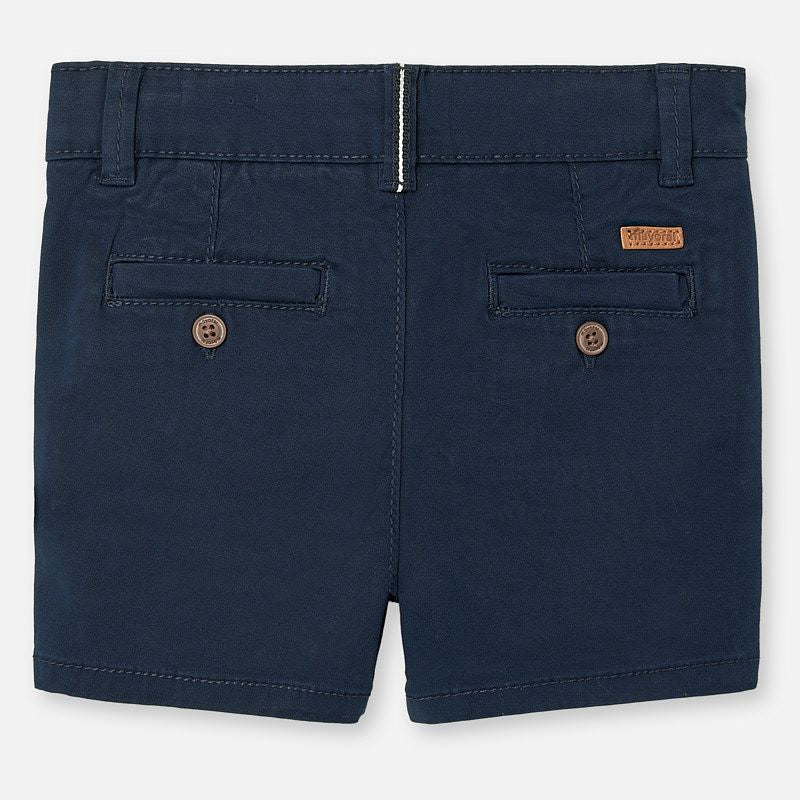 Twill Navy Chino Shorts