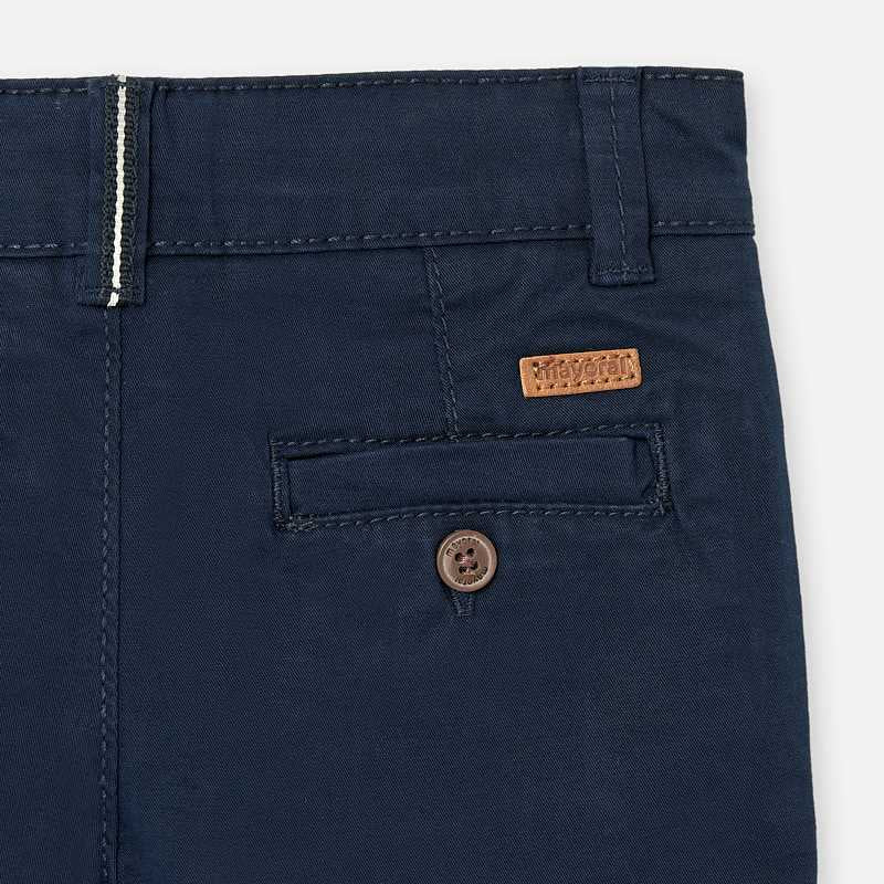 Twill Navy Chino Shorts