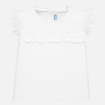 Broderie White T-shirt