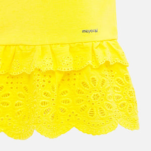Broderie Yellow Blouse