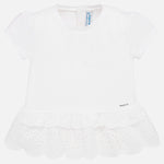 Broderie White Blouse