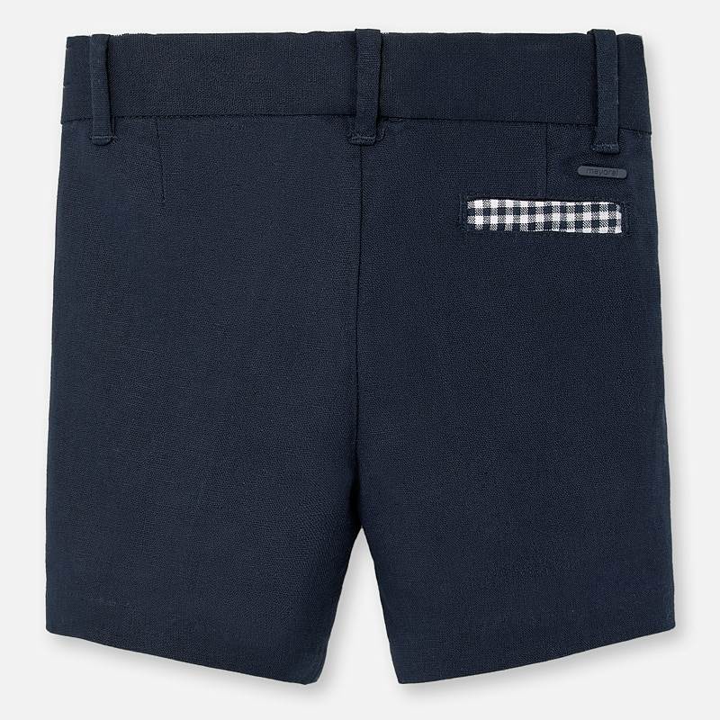Gingham Navy Shorts