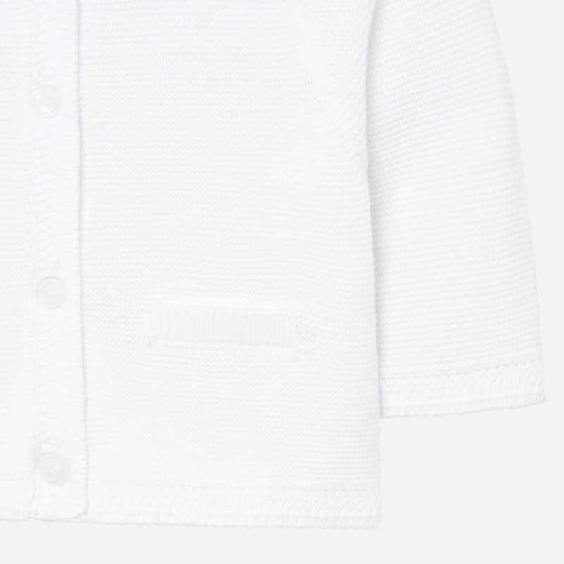 Simple White Cardigan