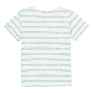 Absorba Striped Green Boat T-shirt