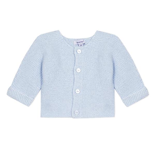 Absorba Garter Knit Blue Cardigan