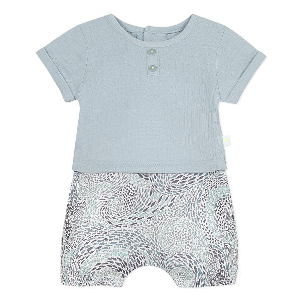 Absorba Fish Muslin Blue Ocean Romper