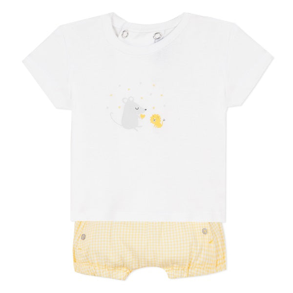 Absorba Savana Yellow Gingham Set