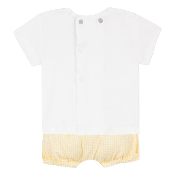 Absorba Savana Yellow Gingham Set