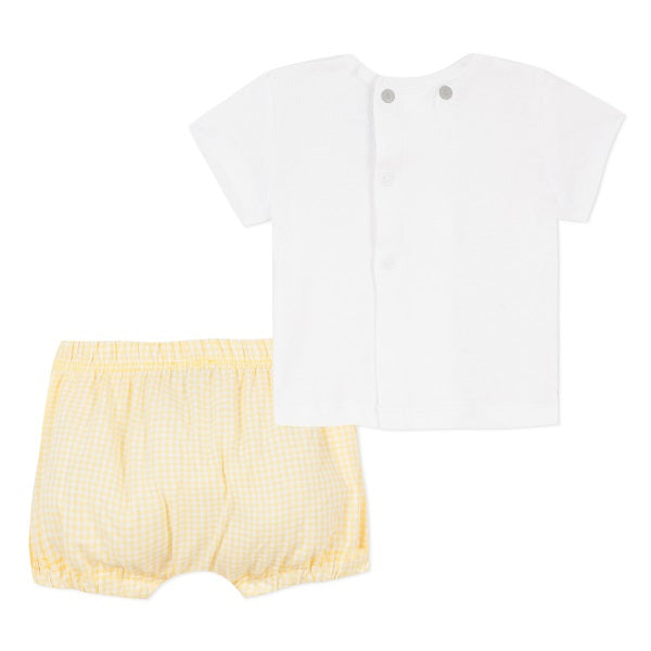 Absorba Savana Yellow Gingham Set
