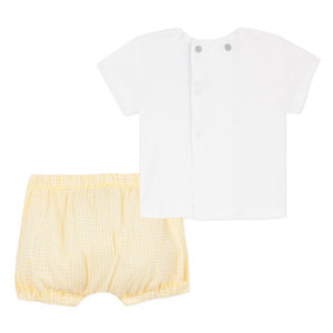 Absorba Savana Yellow Gingham Set