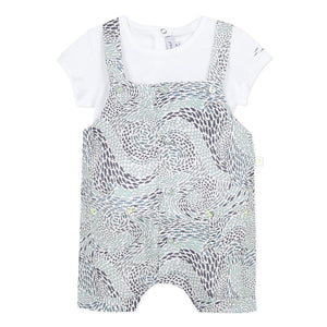 Absorba Liberty Fish Blue Dungaree Set