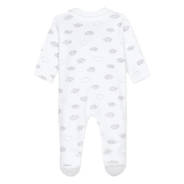 Absorba Clouds Collar White Sleepsuit