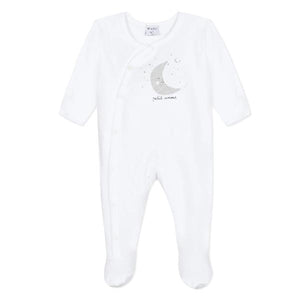 Absorba Moon Love White Sleepsuit