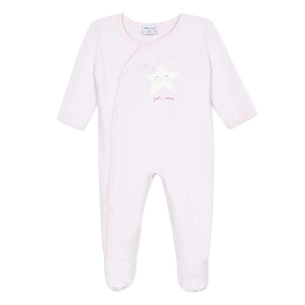 Absorba Cute Star Pink Sleepsuit