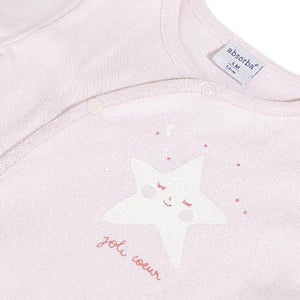 Absorba Cute Star Pink Sleepsuit