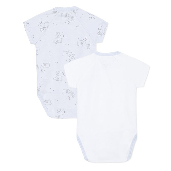 Absorba Elephants Short Sleeved Blue Body Set