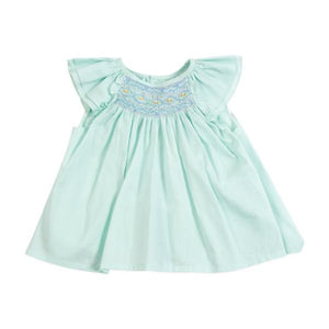 Kidiwi Smocked Green Blouse