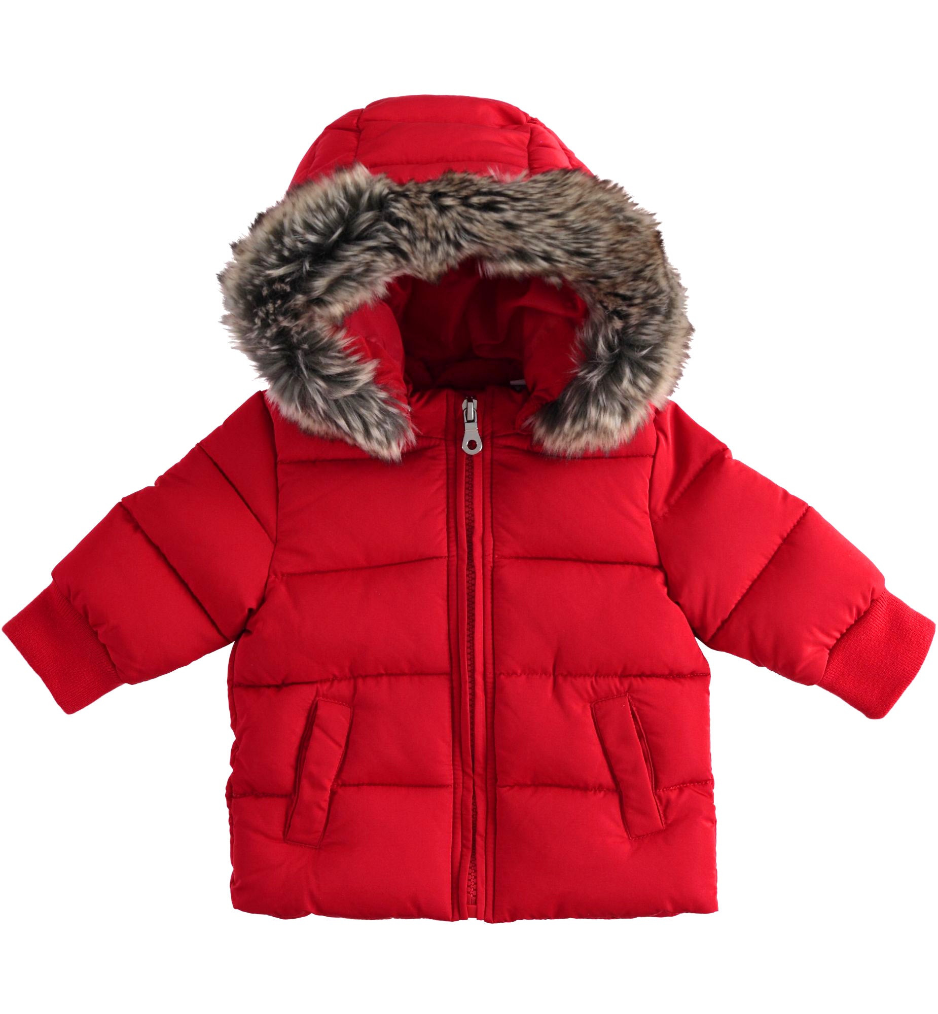 Red Winter Down Jacket with Hood - LAST ONE IN 18 MONTHS