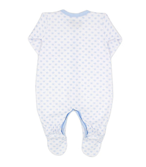 Sky Blue and White Sleepsuit