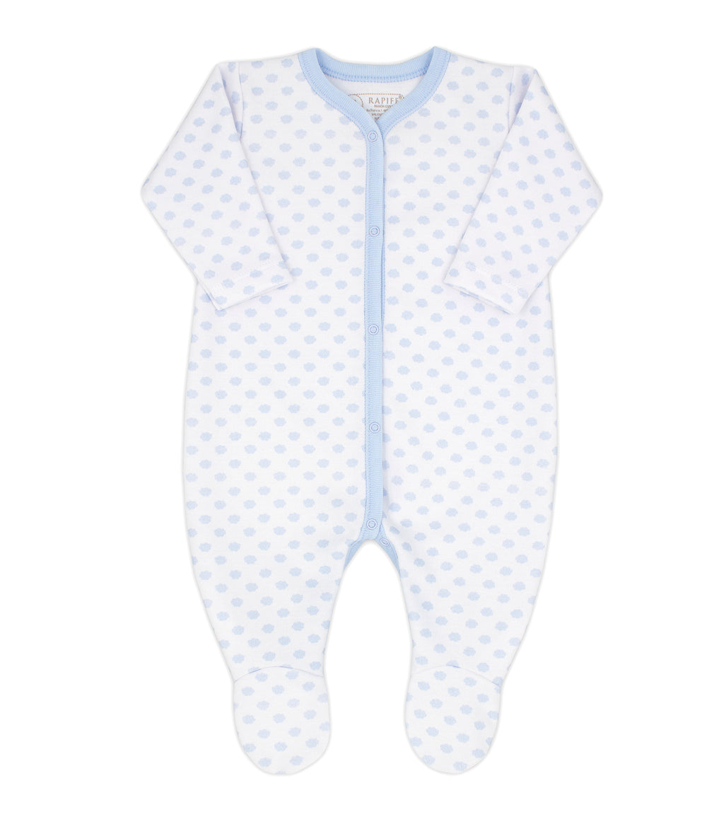 Sky Blue and White Sleepsuit