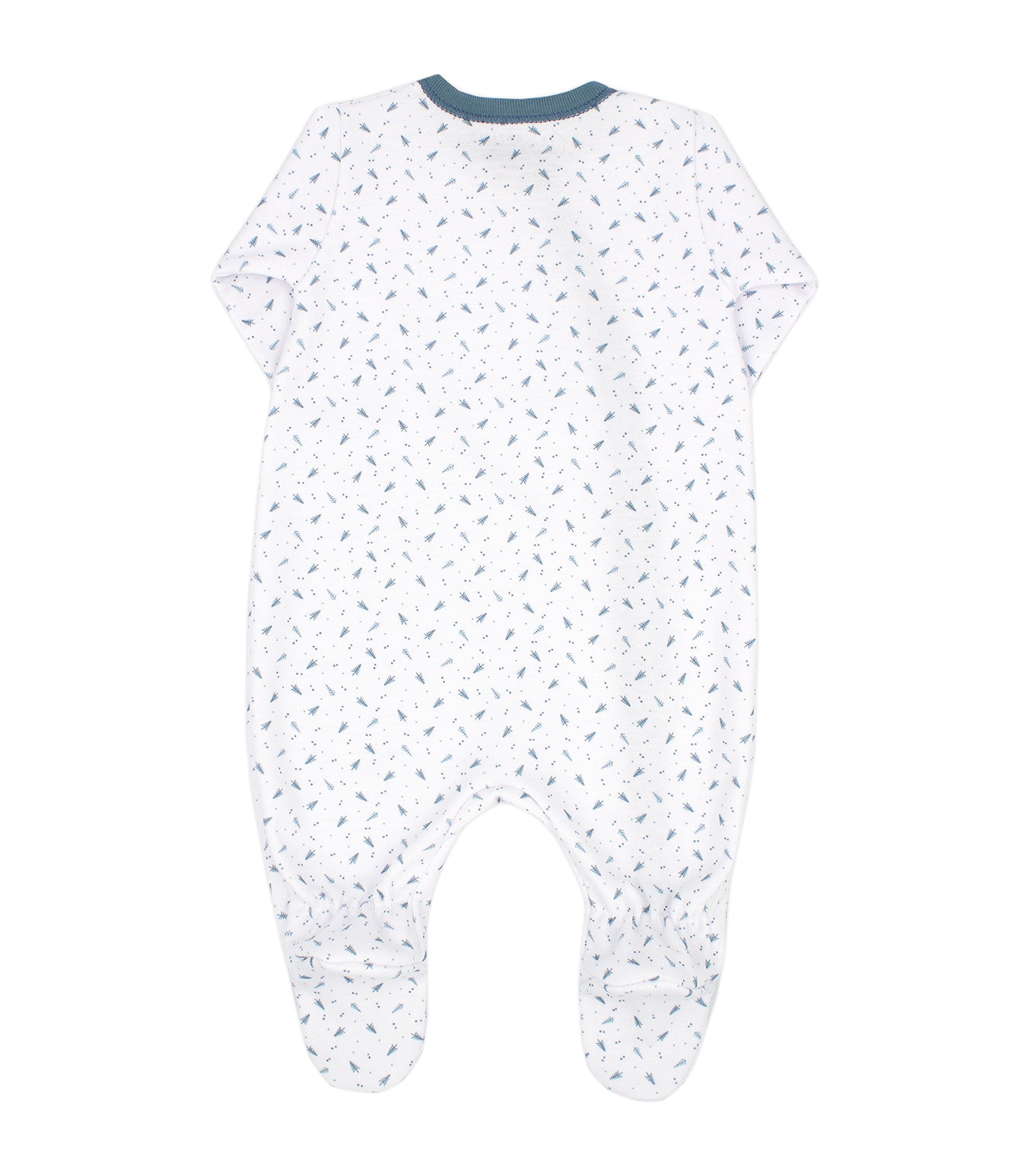 Evergreen and White Sleepsuit