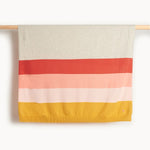 The Bonnie Mob Antigua Peach Striped Blanket