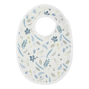Classic Bib - Pressed Leaves Blue