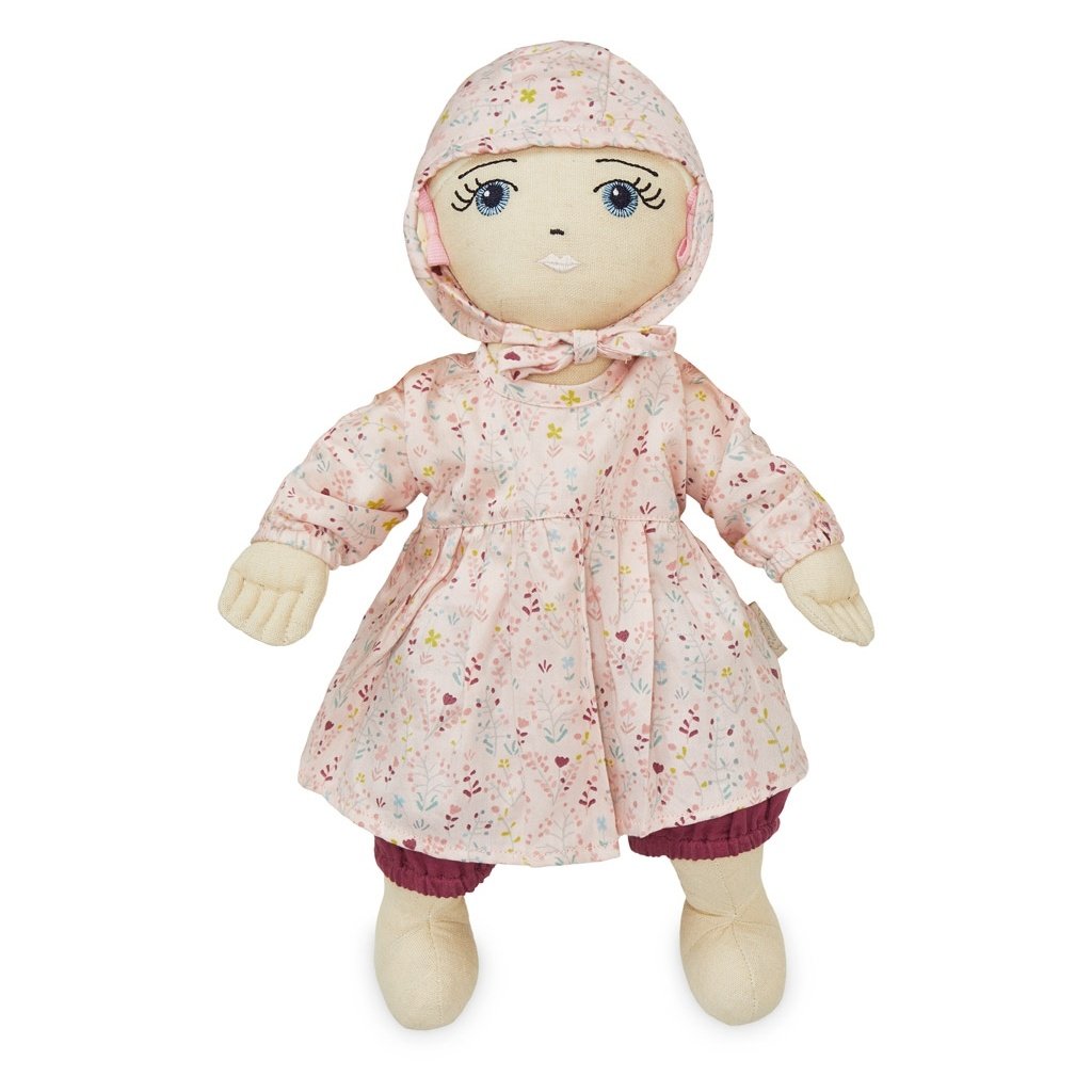 Doll's Clothing Set & Bonnet - GOTS Fleur