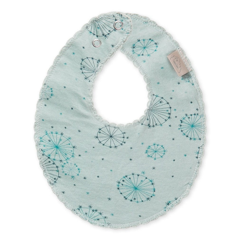 Jersey Teething Bib - GOTS Dandelion Petrol