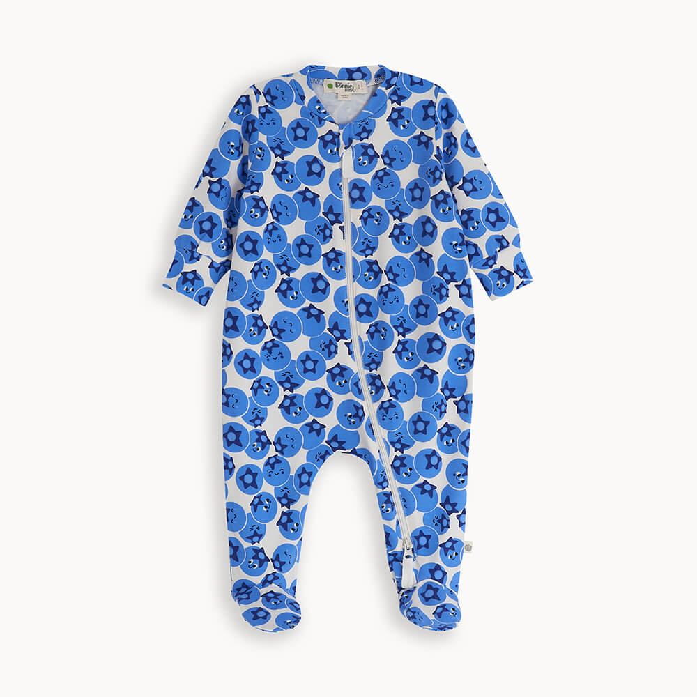 Blueberry Zip Sleepsuit