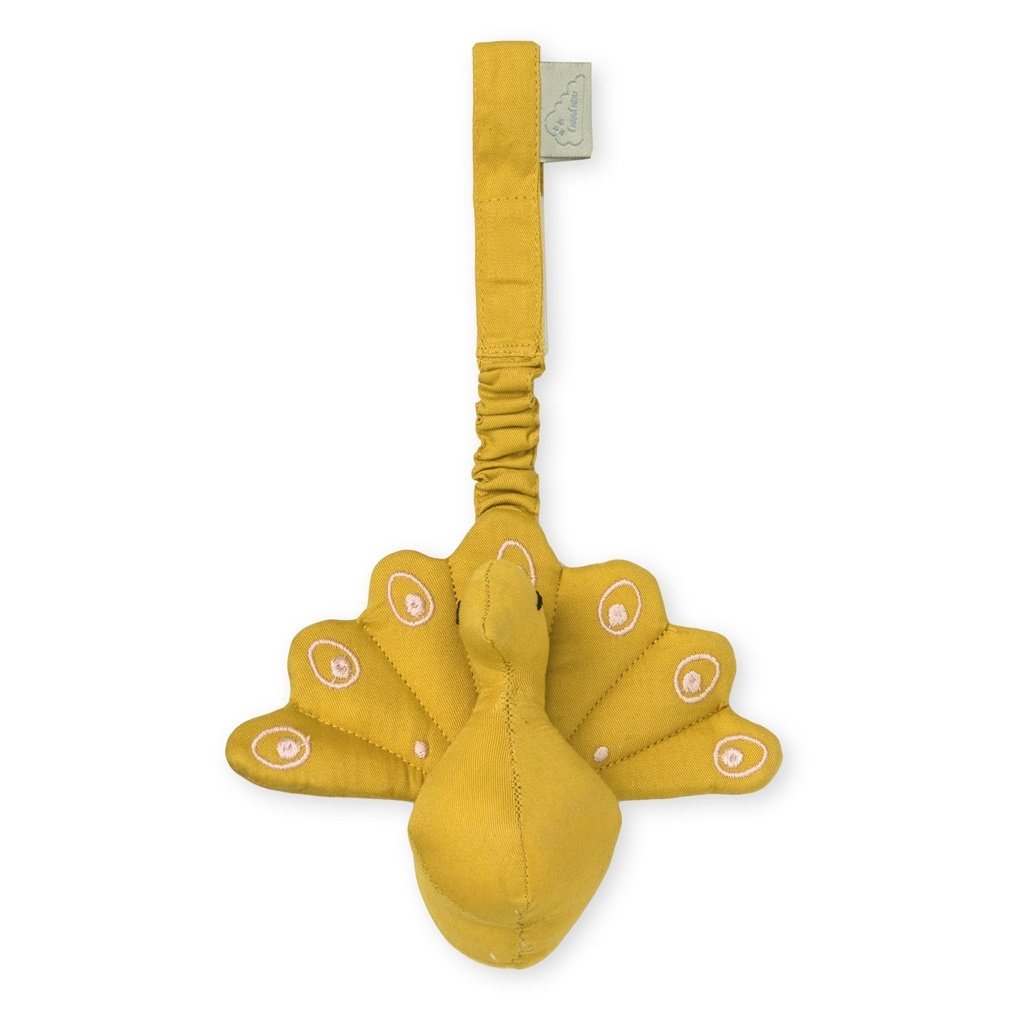 Peacock Play Gym Toy - OCS Mustard