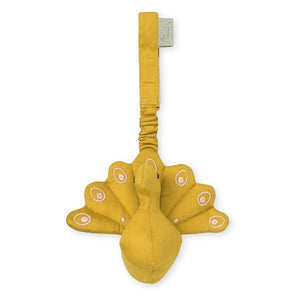 Peacock Play Gym Toy - OCS Mustard