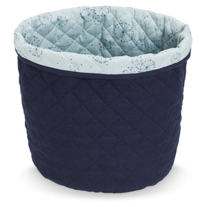 Quilted Medium Storage Basket - OCS Navy