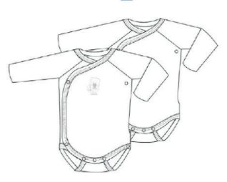 Set of 2 Long Sleeve Crossover Bodies