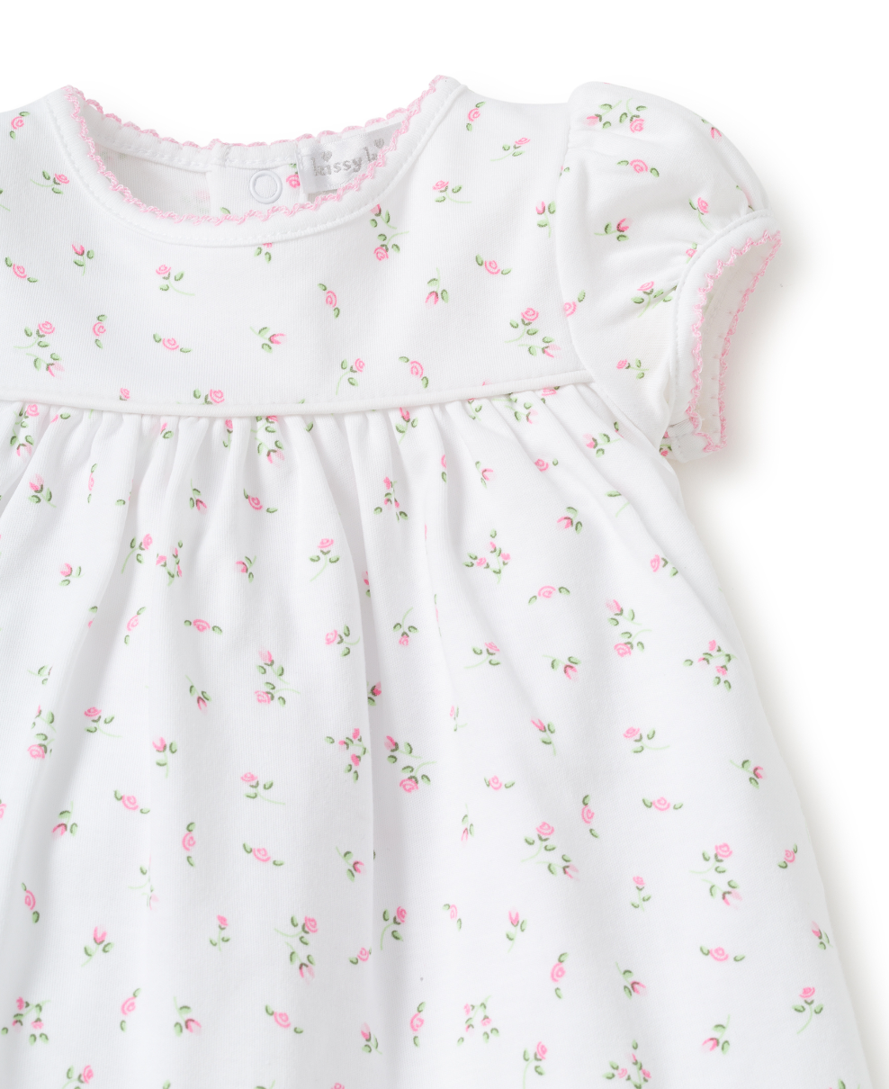 Kissy Kissy Garden Roses Baby Dress and Bloomers