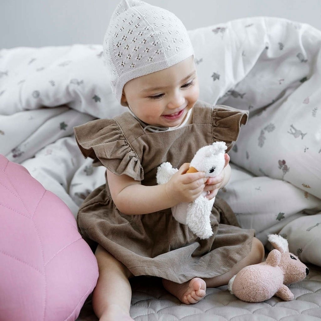 Soft Animal Rattle - GOTS Bird