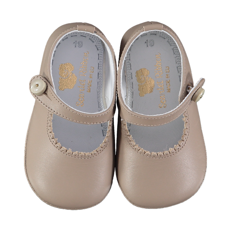 Lucy Taupe Baby Shoes size 19