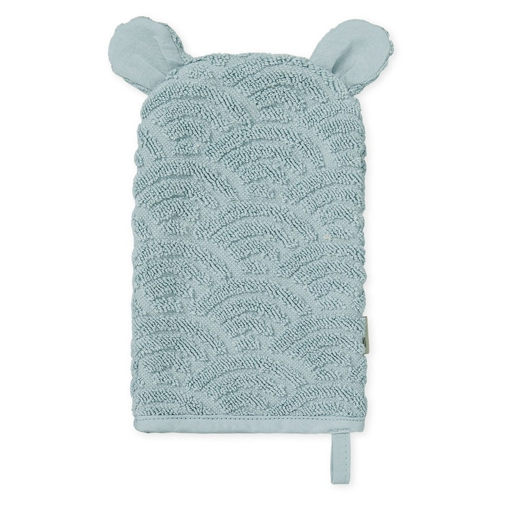 Wash Glove with Ears - GOTS Petroleum