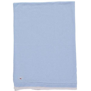 Scarlet Ribbon Merino Blue Lightweight Blanket